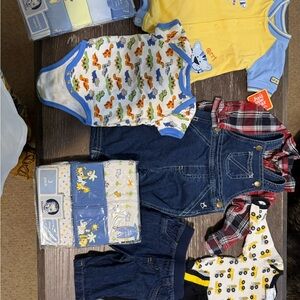 Multiples Baby Clothing Set - Yellow, Blue, Red